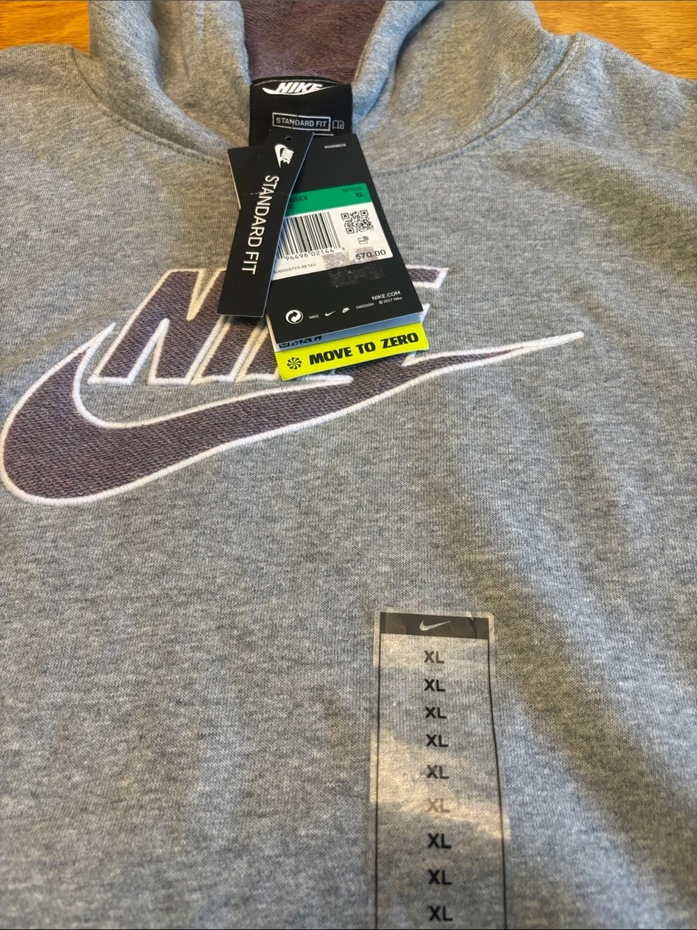 Nike Kids Purple Athletic Joggers with Gold Swoosh and NWT Nike Hoodie